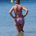 in the water