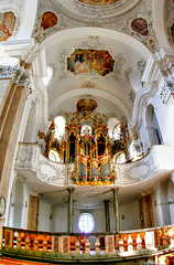 Füssen: Klosterkirche St. Mang. Die Orgel. ©UdoSm