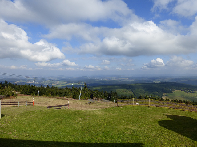 ... und runter gehts mit der Seilbahn!