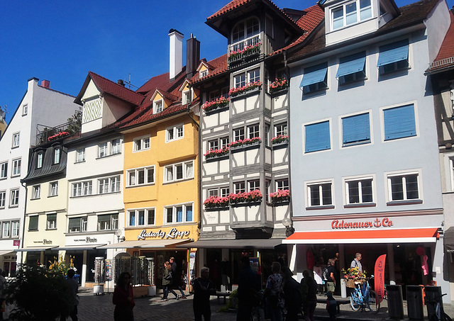 Einkaufsstraße in Lindau Einkaufsstraße in Lindau