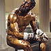 Detail of the Color Reconstruction of the Bronze Terme Boxer in the Metropolitan Museum of Art, December 2022