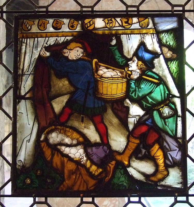 Storing Up Manna Stained Glass in the Cloisters, April 2012