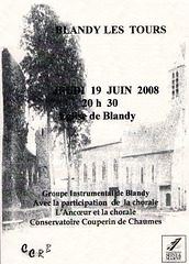 Concert à Blandy-les-Tours le 19/06/2008