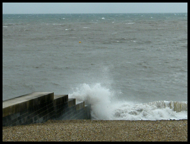 rough sea while changing buses