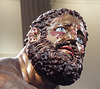 Detail of the Color Reconstruction of the Bronze Terme Boxer in the Metropolitan Museum of Art, December 2022