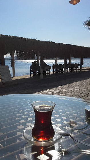 Turkish tea in the sun