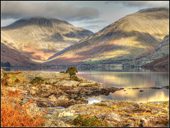 By Wastwater's Rocky Shore in Autumn, Cumbria