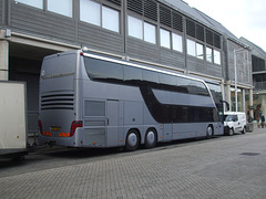 DSCF0293 FRZ 9581 (AGZ 5210) The Levellers 'band bus' in Bury St. Edmunds - 9 Nov 2017