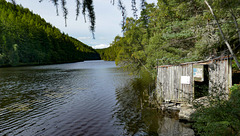 The old boathouse at Loch Romach