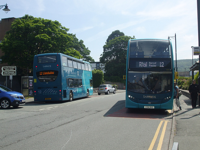 DSCF9756 Arriva Cymru CX14 BXJ and CX12 BXG