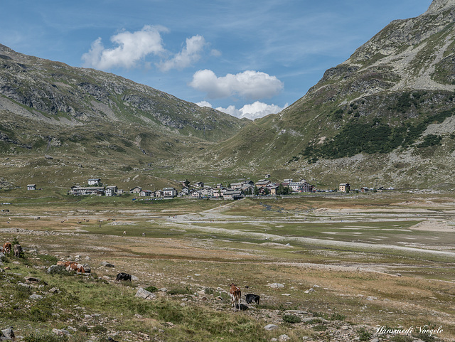 Blick auf Montespluga