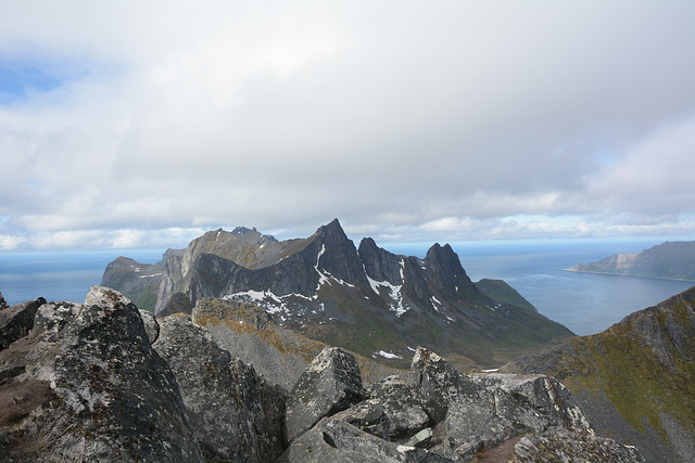 Norway, The Island of Senja, North View from the Top of Segla