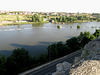 Overview to River Douro and ruins of Roman bridge. Overview to River Douro and ruins of Roman bridge.