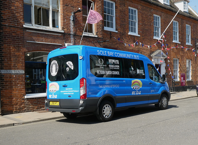 Halesworth Area Community Transport LS66 KYJ in Southwold - 18 Jul 2022 (P1120514)
