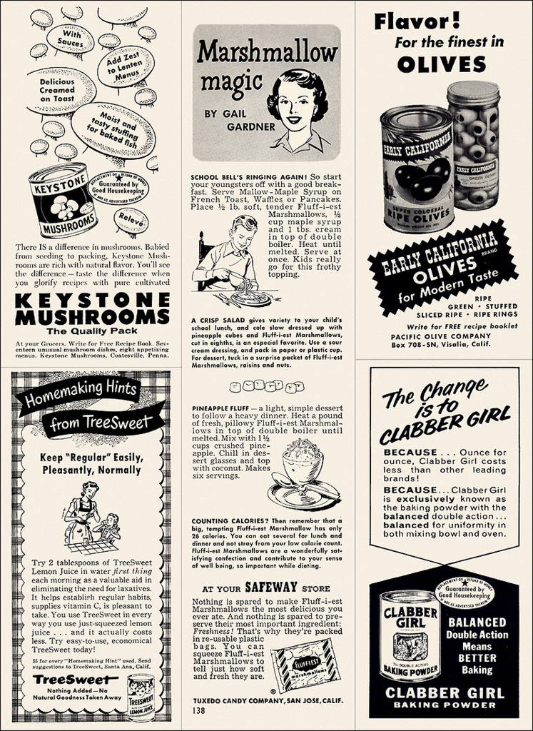 B&W Ads, 1950s