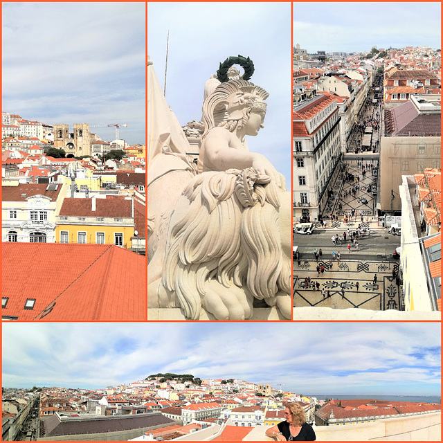 Lisbon from the Arco da Rua Augusta Belvedere