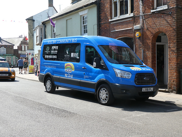 Halesworth Area Community Transport LS66 KYJ in Southwold - 18 Jul 2022 (P1120516)