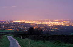 Sheffield lights from Ringinglow
