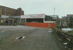 The closed Yelloway Coach StationGarage in Rochdale – April 1989 (Photo by T.A. Slater) (TAS0489C)