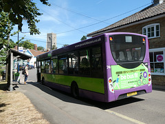 Ipswich Buses 74 (DU60 LOJ) in Framlingham - 16 Jul 2022 (P1120489)