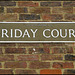 Friday Court street sign
