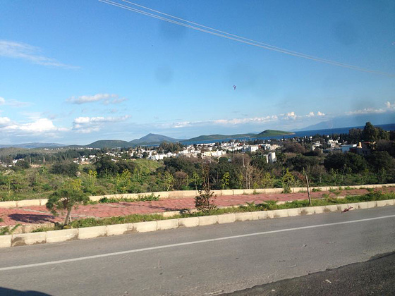 View looking towards Yashi from the shopping precinct