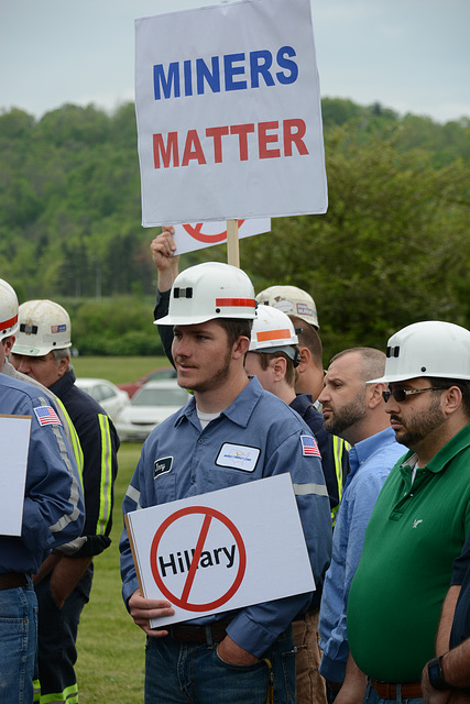 Miners and mining companies protested