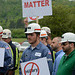 Miners and mining companies protested