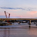 The new bridge at sunset