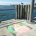 Chalk art at Redondo Pier