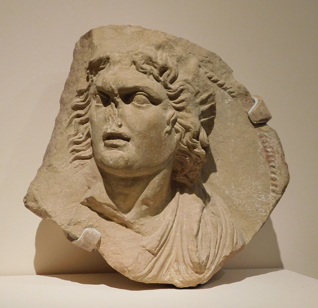 Bust of Helios from Petra in the Metropolitan Museum of Art, March 2019