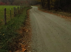 road beside the New River ..