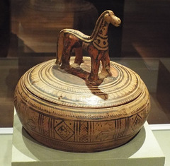 Geometric Horse Pyxis in the Virginia Museum of Fine Arts, June 2018