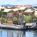 Peru, Uros' Islands, Titicaca Indian National Reed Boat