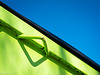 Diagonale vert sur bleu