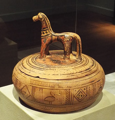 Geometric Horse Pyxis in the Virginia Museum of Fine Arts, June 2018