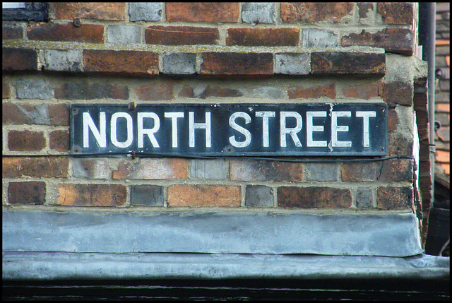North Street street sign