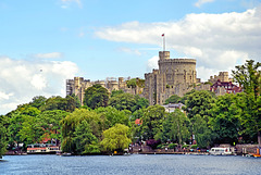 Windsor Castle from the River Thames.