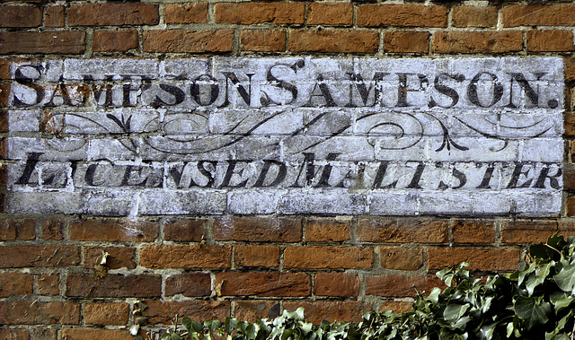 Old Malthouse painted wall sign