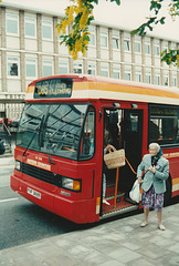 Eastern Counties LN568 (PVF 568R) in Bury St.Edmunds - 21 May 1994