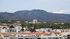 SAINT-RAPHAEL: Le musée archéologique, vue depuis le haut de la tour du musée 24