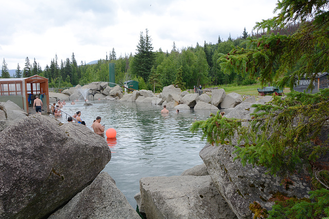 Alaska, Chena Hot Springs Outdoor Bath