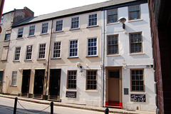 Restored Georgian Terraced Houses on Saint Mary's Gate, Lace Market, Nottingham