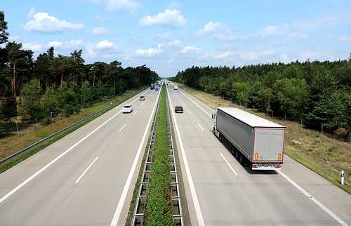 Autobahn A13 bei Brand