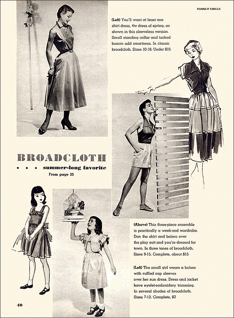 "Broadcloth... Summer-Long Favorite (3)," 1950