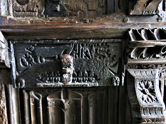 totnes church, devon , ironwork c16 doors (5)