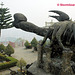 Sculpture of a Giant Scorpion facing Myanmar from Thailand at the Golden Triangle