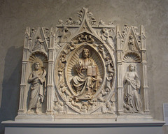 Altarpiece with Christ in Majesty, St. John the Baptist, and St. Margaret in the Cloisters, October 2010