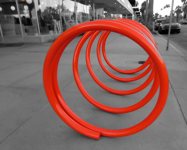 Bike Rack in Palm Springs (2794)