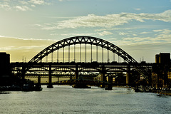 Bridges over the Tyne. Late light